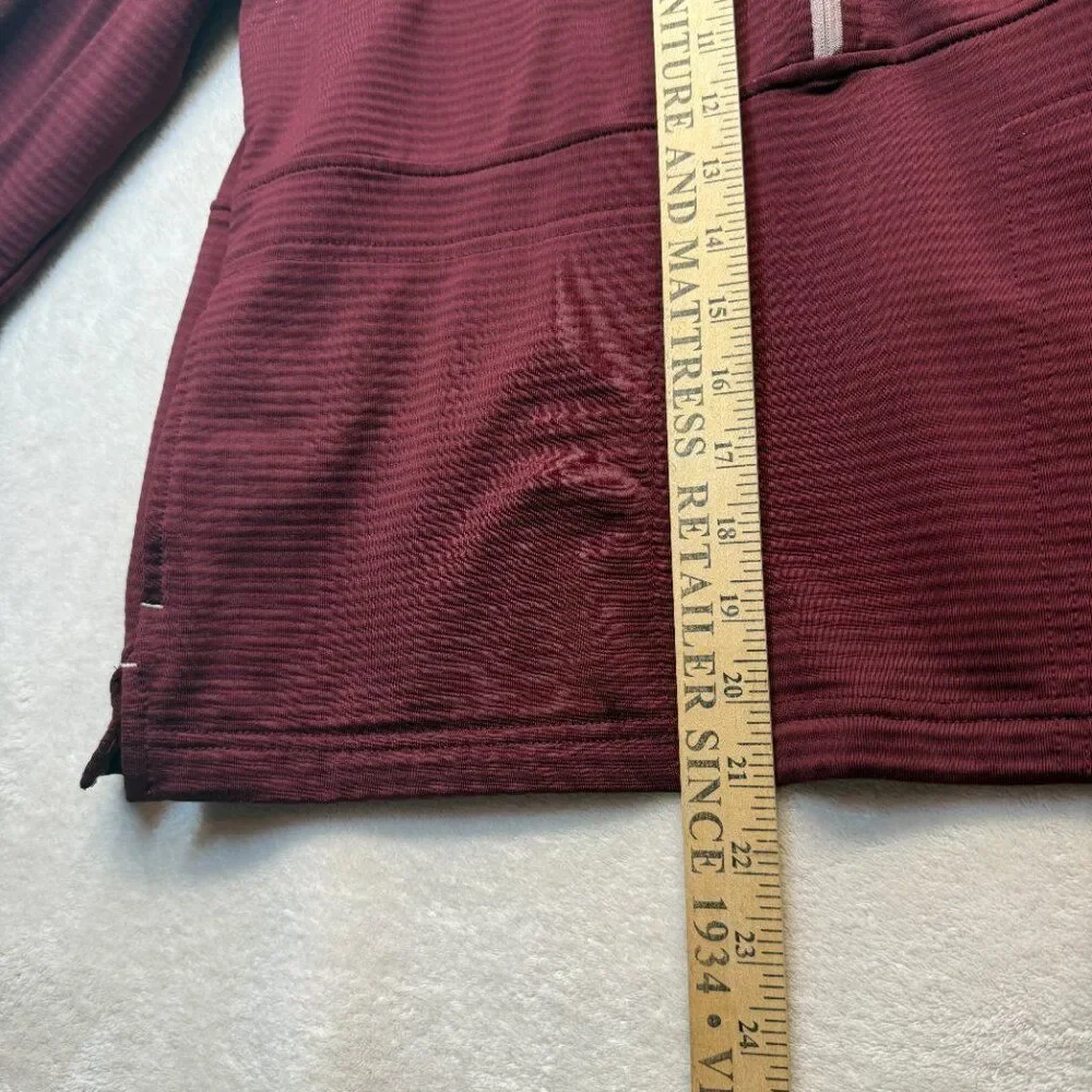 Orvis Quarter Zip Pullover Men’s Maroon Performance Fleece  Outdoor Layer
